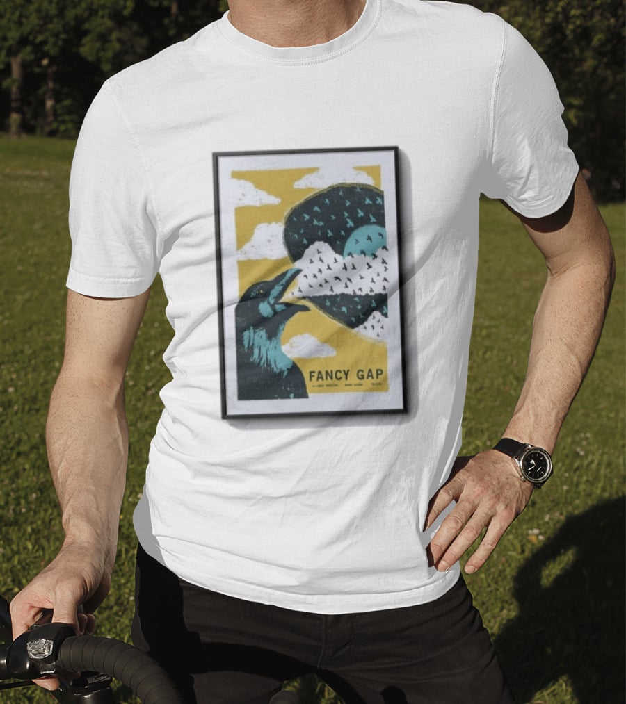 Fancy Gap Oct 2 2026 Boone Saloon Vintage Crow And Cloud Print T-Shirt