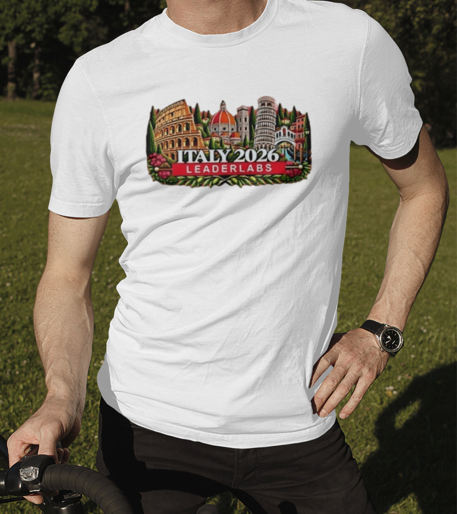 Italy 2026 Leaderlabs Colosseum Florence Pisa Venice Landmarks T-Shirt