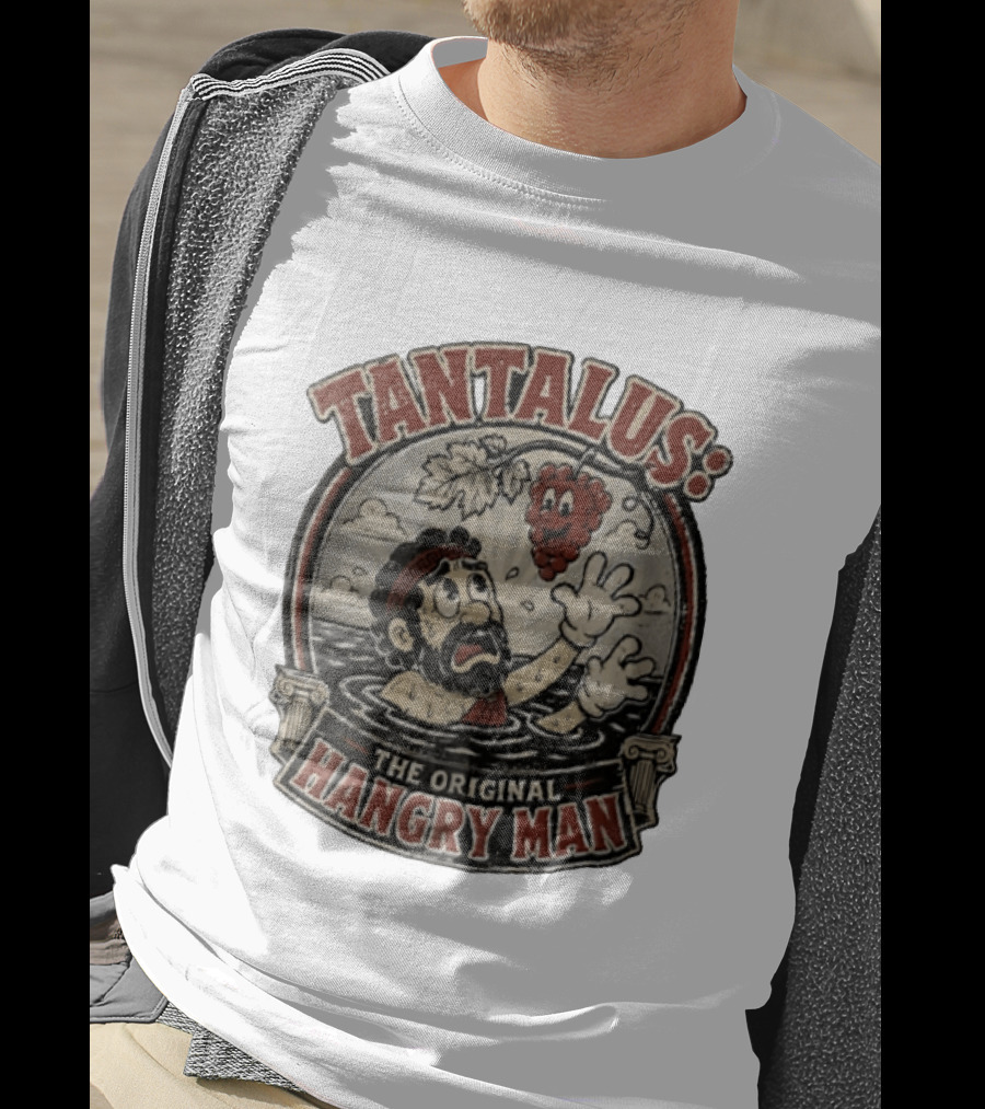 Tantalus The Original Hangry Man Retro Greek Mythology Comic T-Shirt