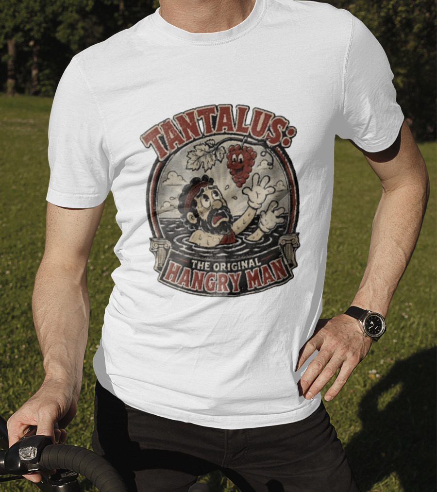 Tantalus The Original Hangry Man Retro Greek Mythology Comic T-Shirt