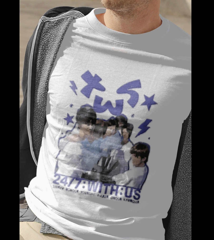 TWS Kpop Group 247 With Us Members Name T-Shirt