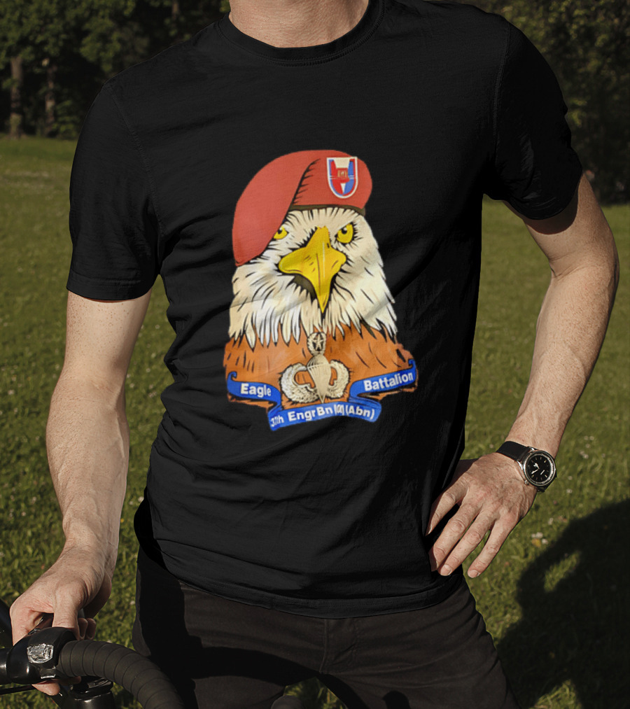 Eagle Battalion 37th Engr Bn Abn Airborne Insignia T-Shirt