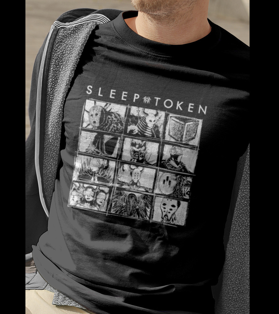 Sleep Token Figures Album Cover Art Grid T-Shirt