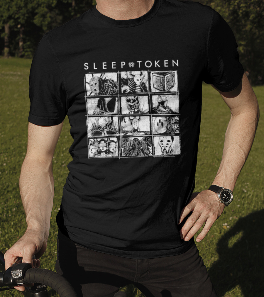 Sleep Token Figures Album Cover Art Grid T-Shirt