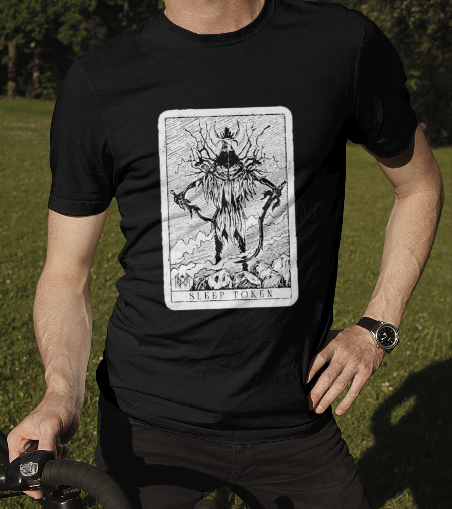 Sleep Token Vertebrae 33 Tarot Card Style Monstrous Figure T-Shirt