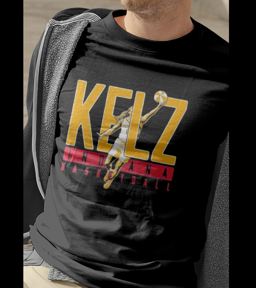 Kelz Indiana Basketball Mitchell Fever Player Dunk T-Shirt