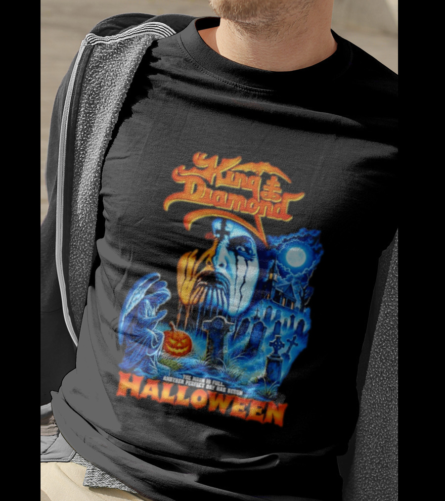 King Diamond The Moon Is Full Another Perfect Day Has Begun Halloween T-Shirt