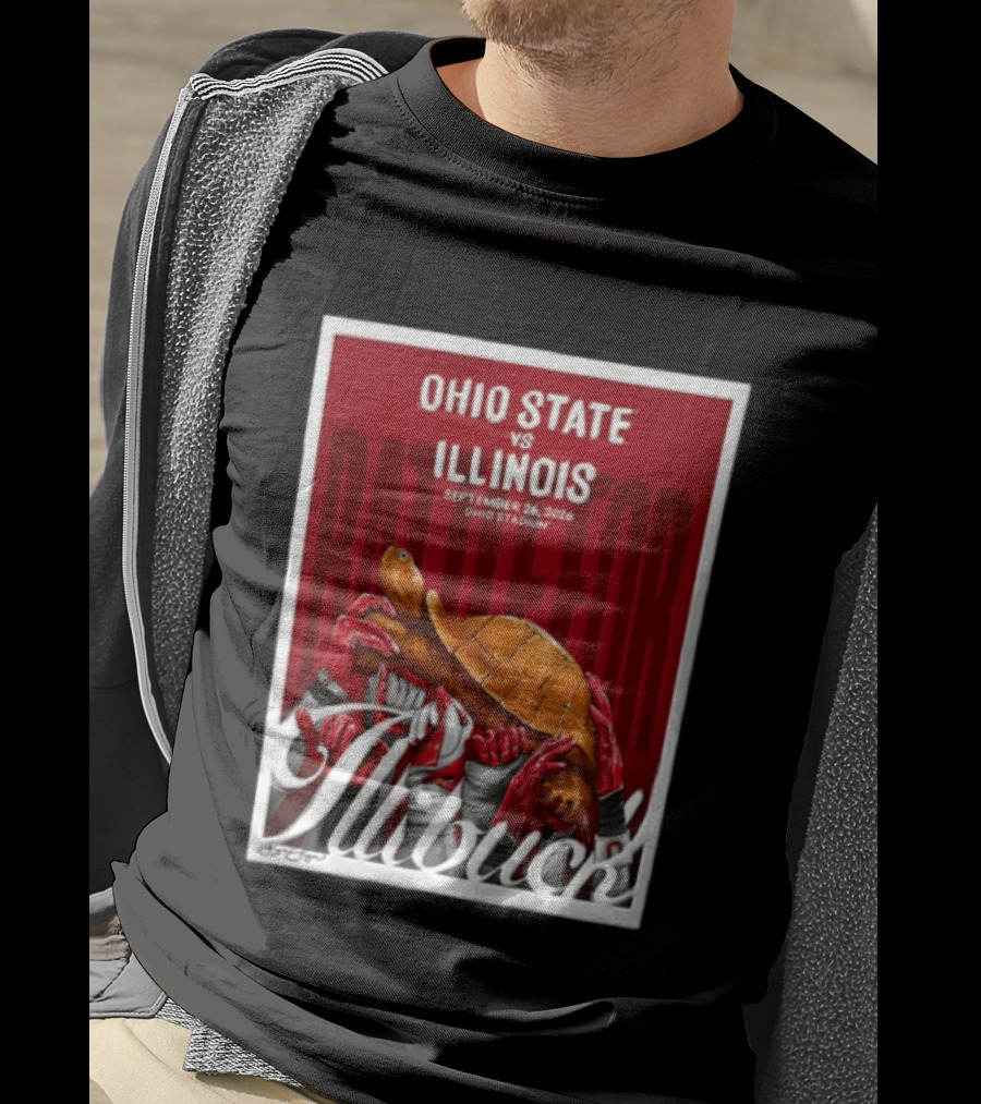 Ohio State Vs Illinois September 2026 Battle For Illibuck Ohio Stadium T-Shirt
