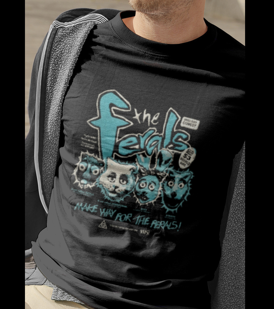 The Ferals Rattus Mixy Modiguana Make Way Comedy Vhs Video Easy T-Shirt