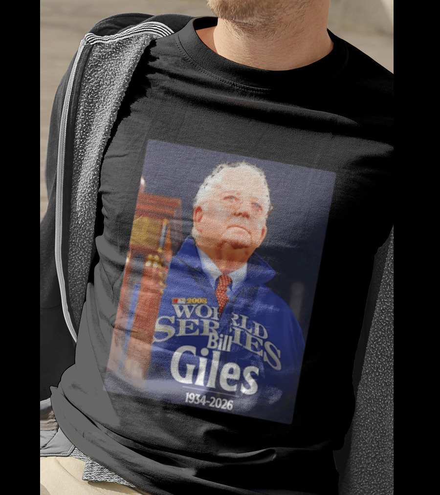 2008 World Series Bill Giles 1934 2026 T-Shirt
