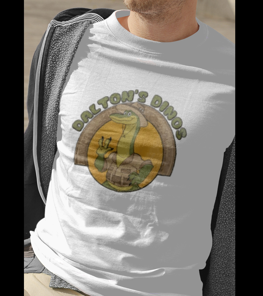 Dalton's Dino's Cartoon Dinosaur Safari Adventure Outfit T-Shirt