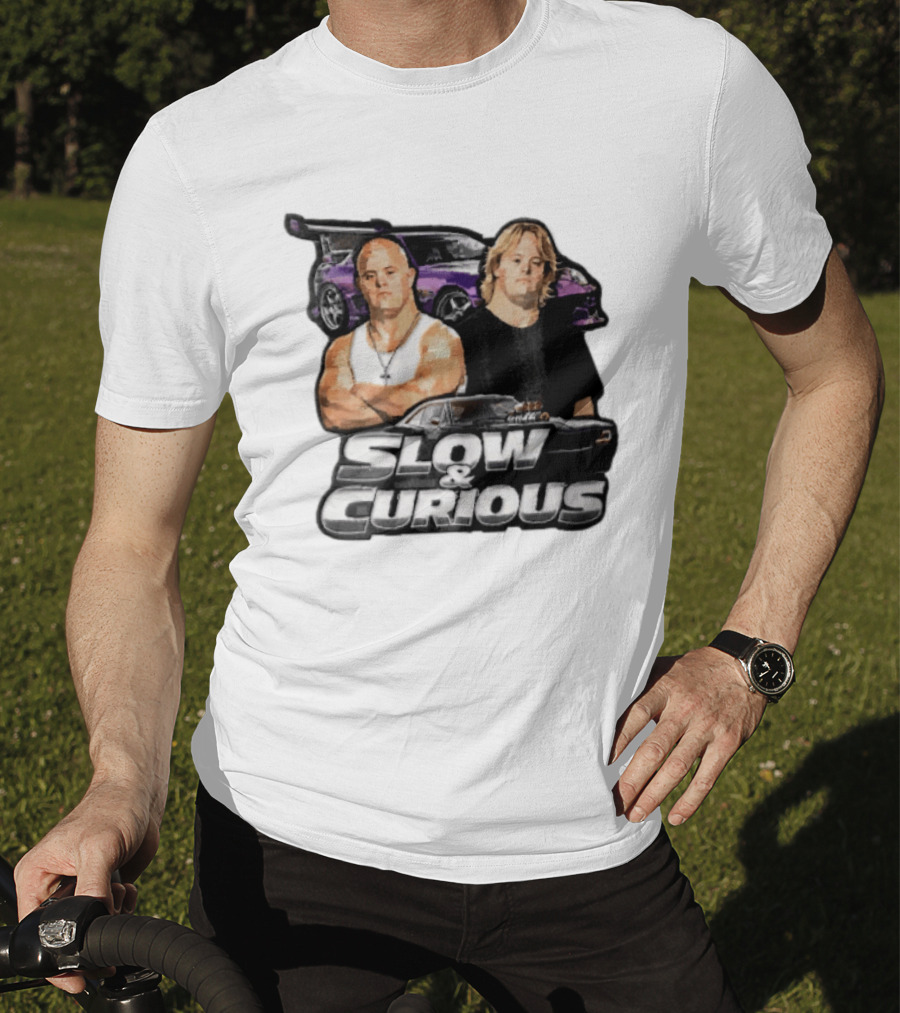 Slow & Curious Duo With Sports Cars And Menacing Muscle Cars T-Shirt