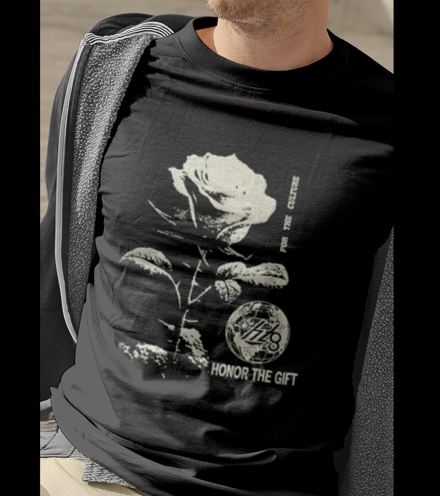 Honor The Gift Large Rose Globe For The Culture T-Shirt