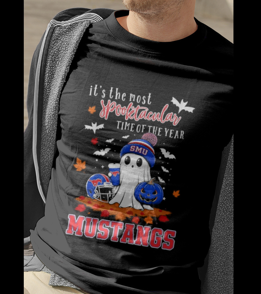 It's The Most Spooktacular Time Of The Year SMU Mustangs Halloween T-Shirt