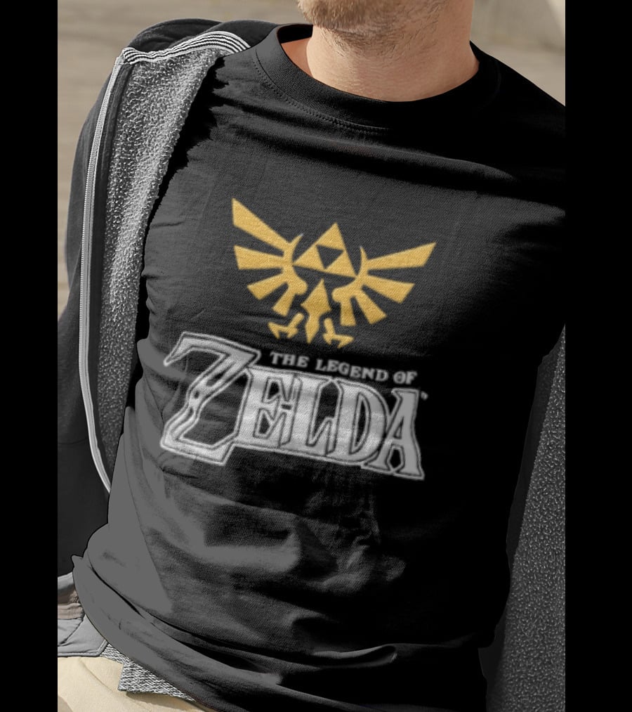 The Legend Of Zelda Yellow Triforce Emblem White T-Shirt