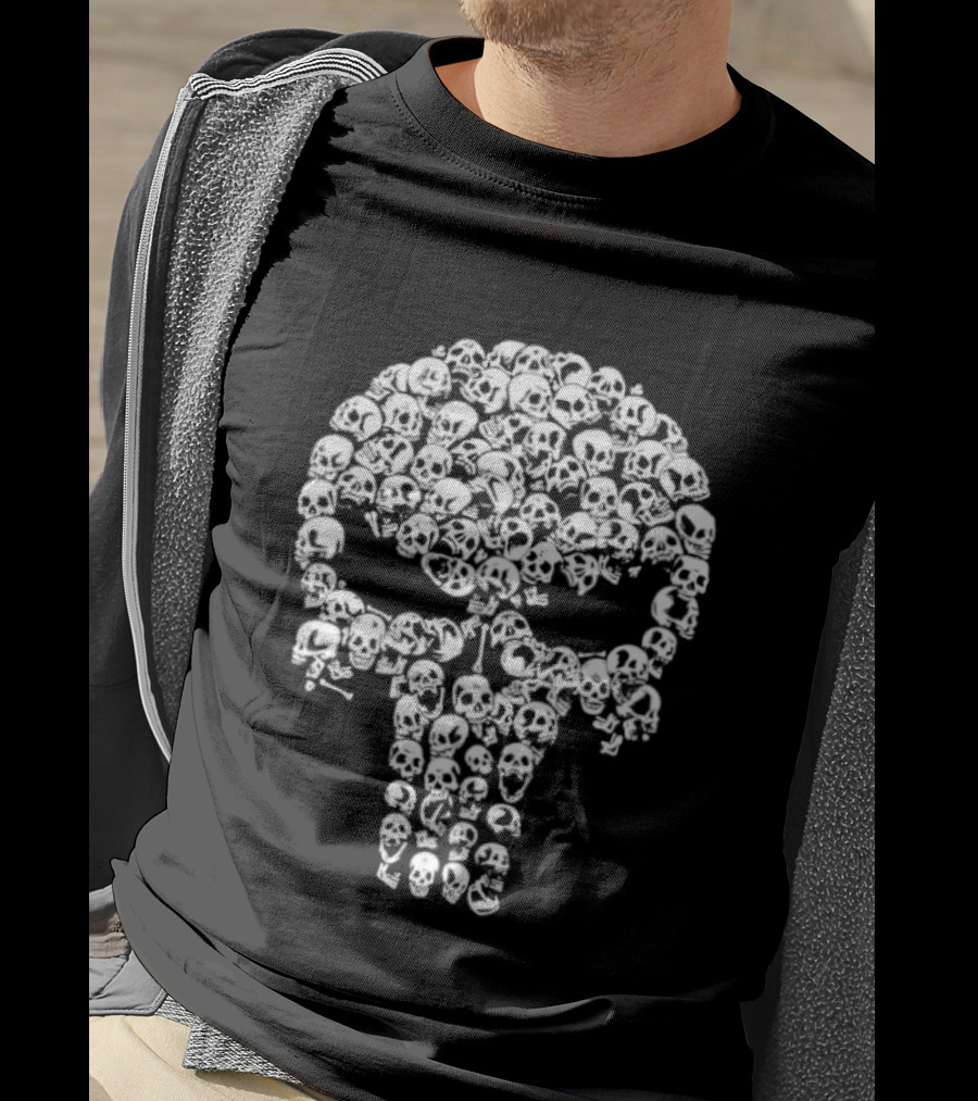 The Punisher Skull Made Of Bullets T-Shirt