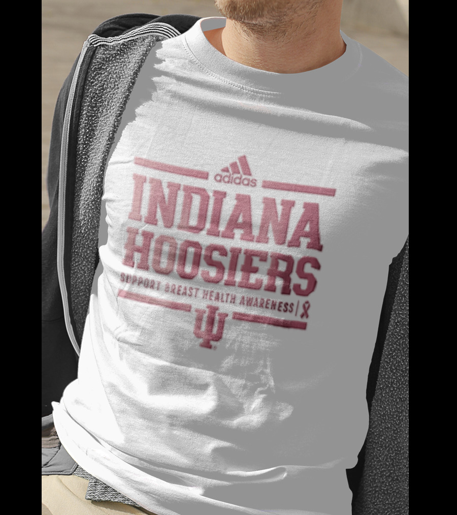 Indiana Hoosiers Support Breast Health Awareness Adidas IU T-Shirt