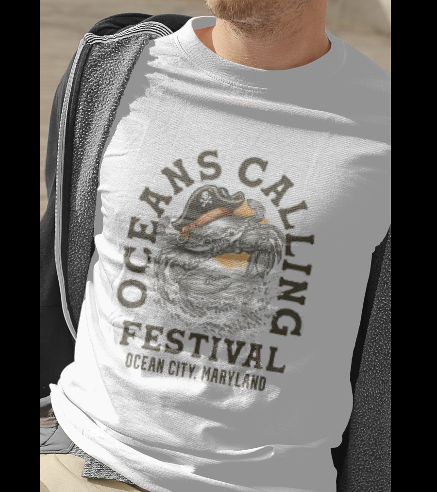 Oceans Calling Festival Crab Captain Lineup Ocean City Maryland T-Shirt