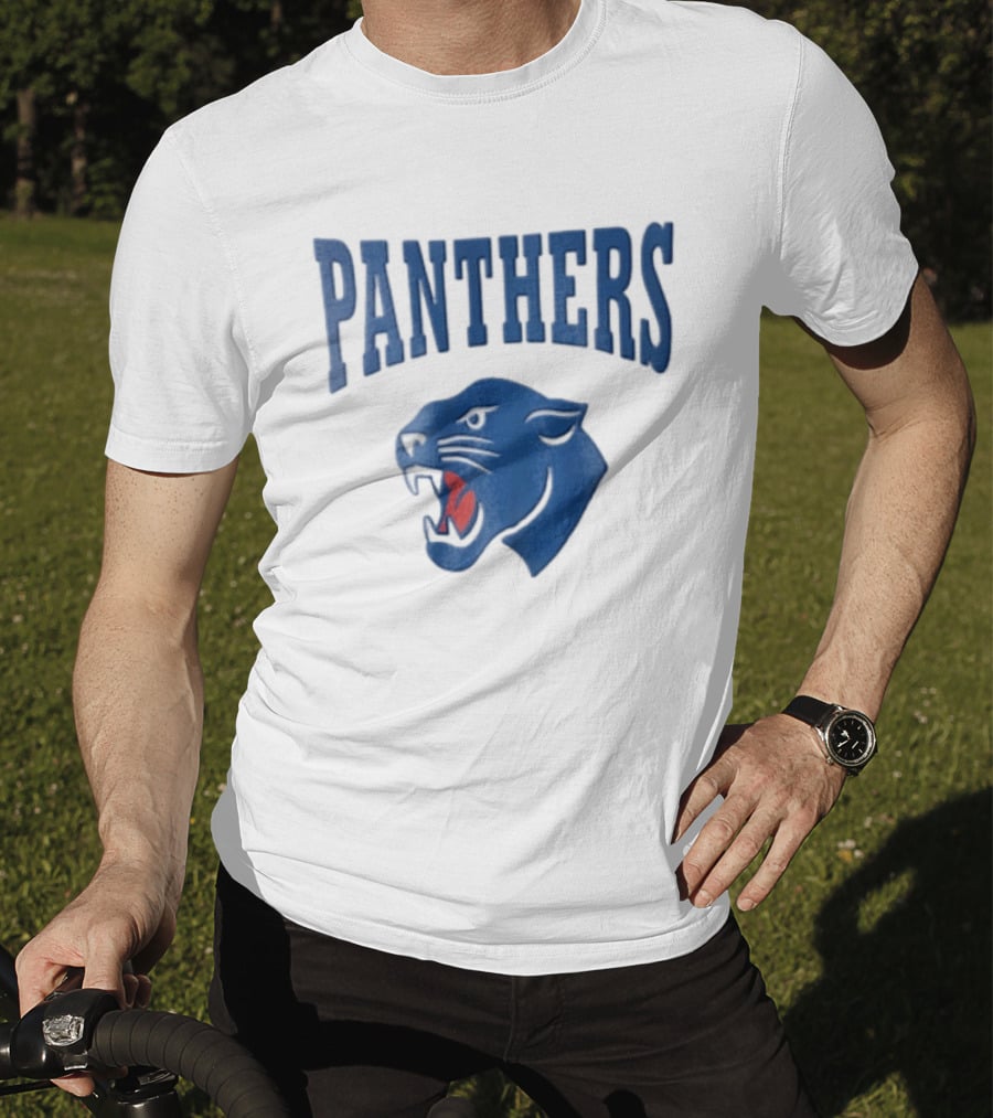 Panthers Blue Panther Head T-Shirt