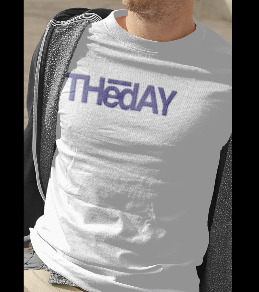 Theday Blue On Fabric T-Shirt