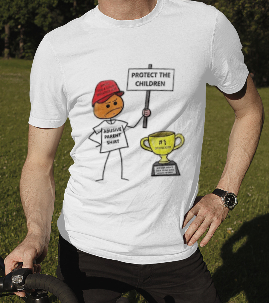 Voted FOR A Child Molester HAT Protect THE Children Abusive Parent Hypocrite Trophy T-Shirt