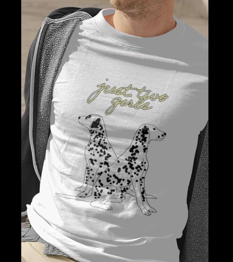 Just Two Girls Wolf Alice Dalmatian Dogs T-Shirt