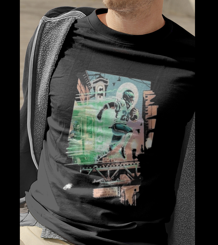 Chicago Bears Eagles Clash Philadelphia Skyline September 28 2026 Monday Night Football T-Shirt