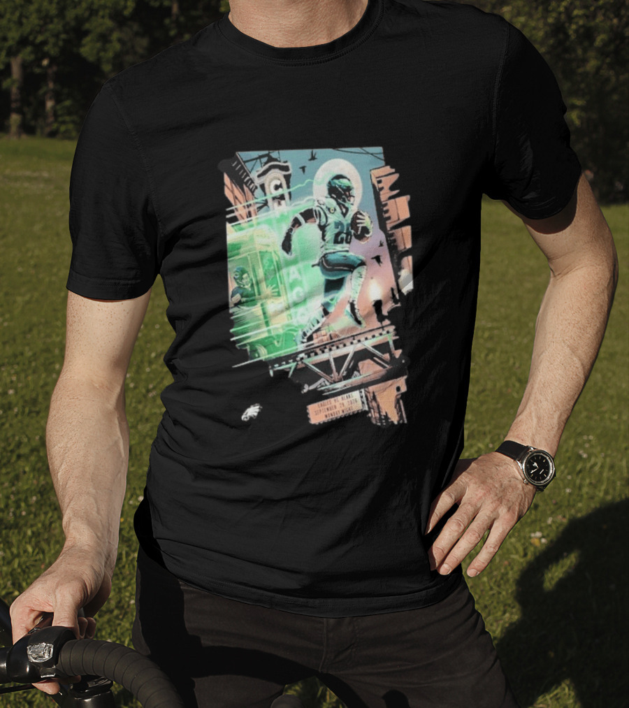 Chicago Bears Eagles Clash Philadelphia Skyline September 28 2026 Monday Night Football T-Shirt