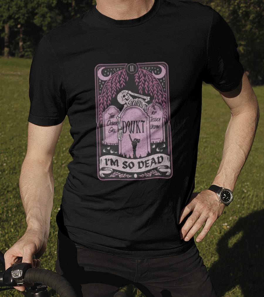 DWKTM Tarot Skeleton Graveyard I'm So Dead T-Shirt