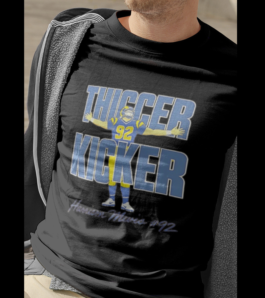 Harrison Mevis Thiccer Kicker 92 Los Angeles Rams T-Shirt