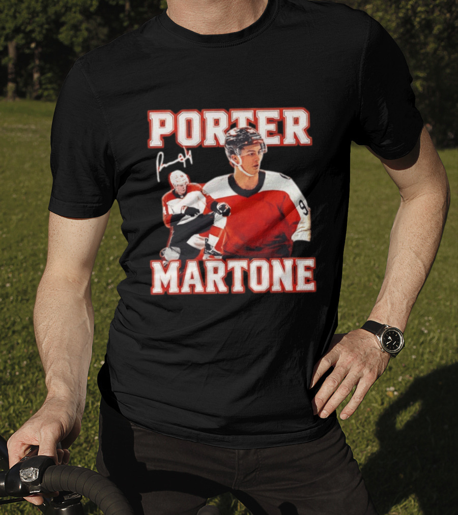 Porter Martone Philadelphia Flyers Hockey Player 9 Signature T-Shirt