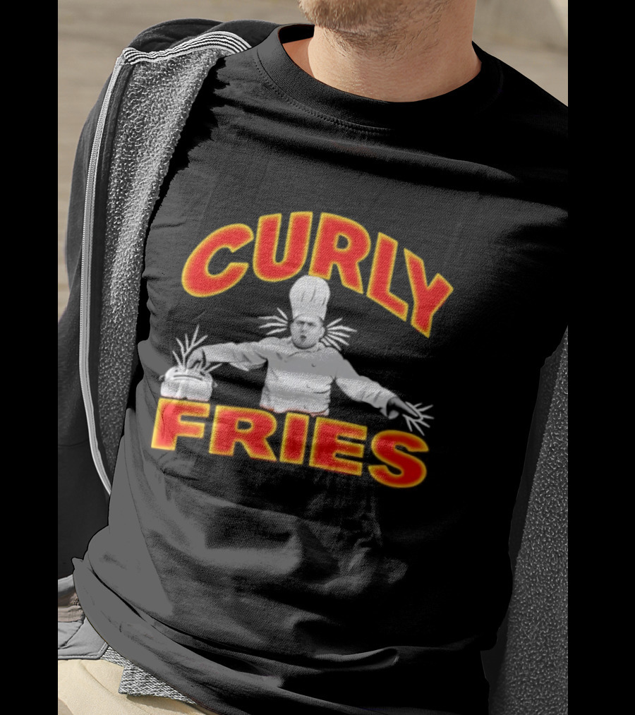 The Three Stooges Curly Fries Chef Character 90s Comedy T-Shirt