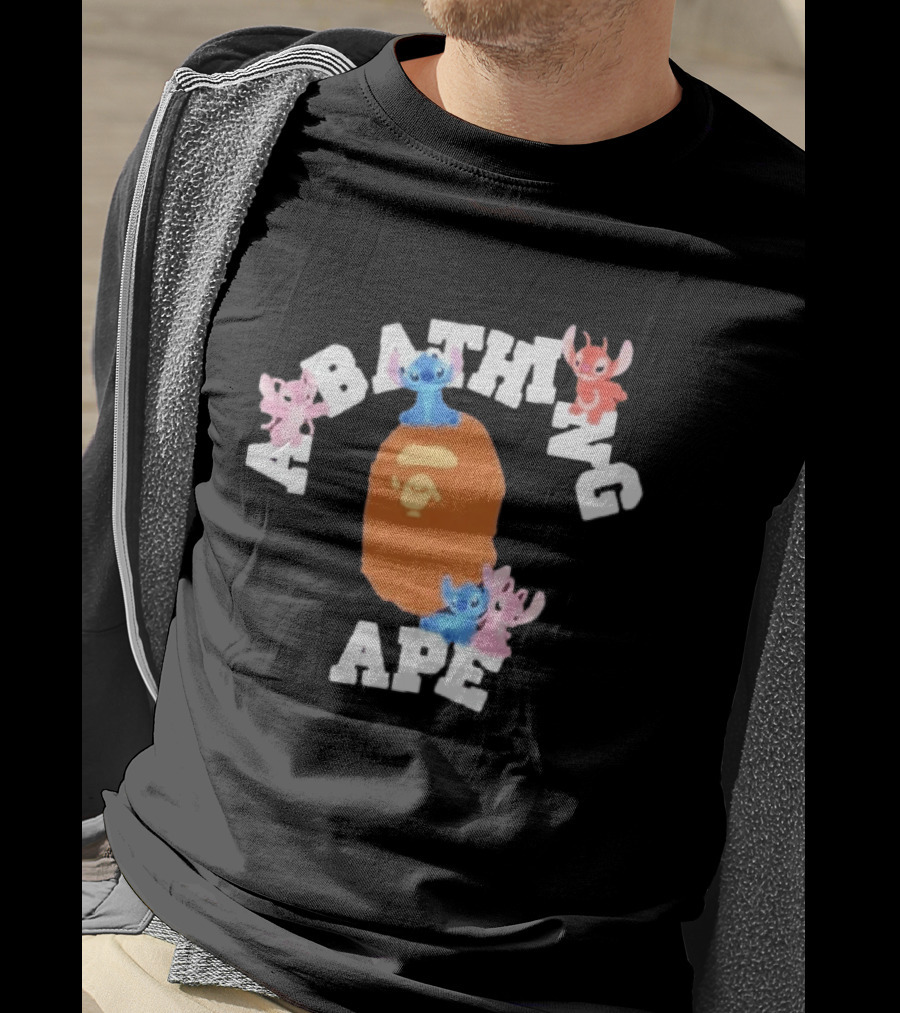 Original Bape A Bathing Ape Disney Stitch Collaboration T-Shirt