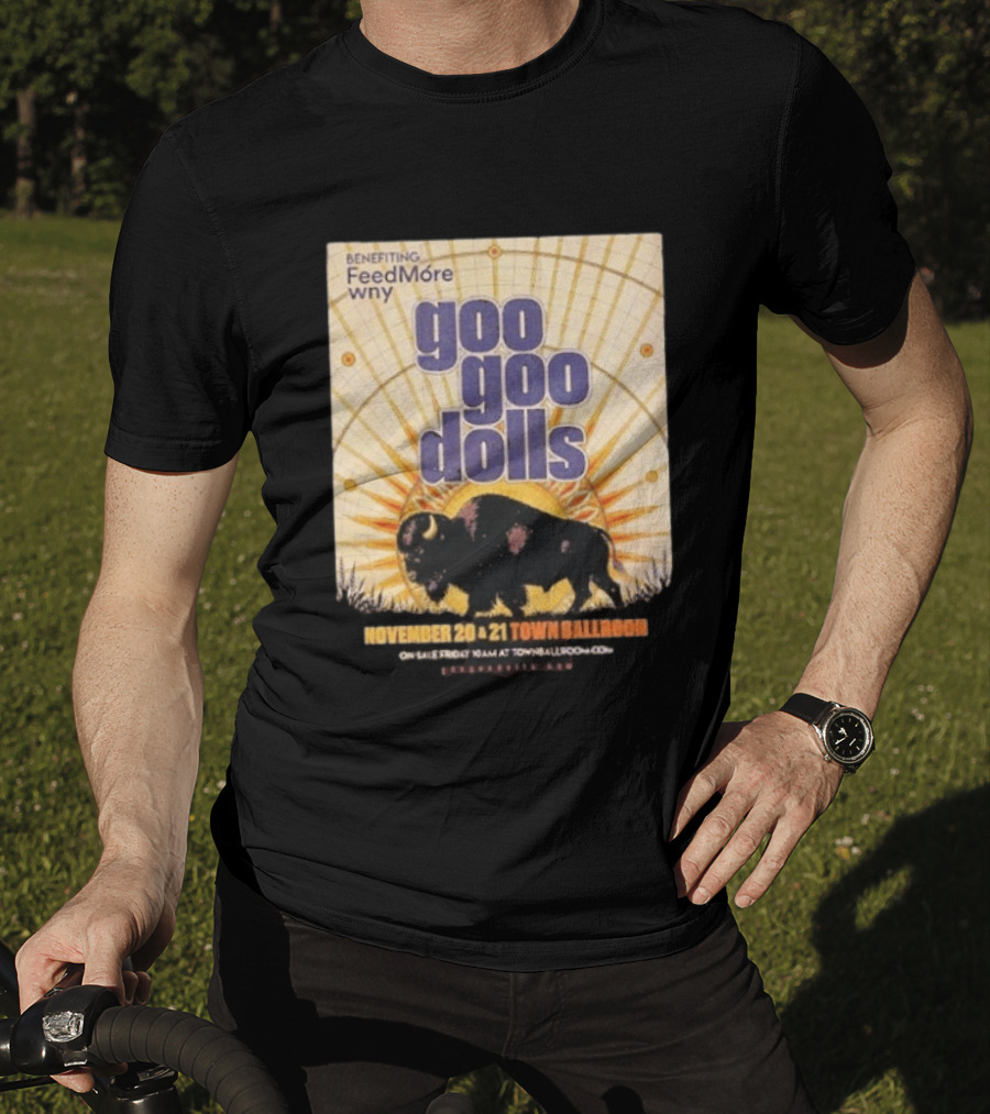 Goo Goo Dolls Town Ballroom Buffalo Event November 20 21 2026 Benefiting FeedMore WNY T-Shirt