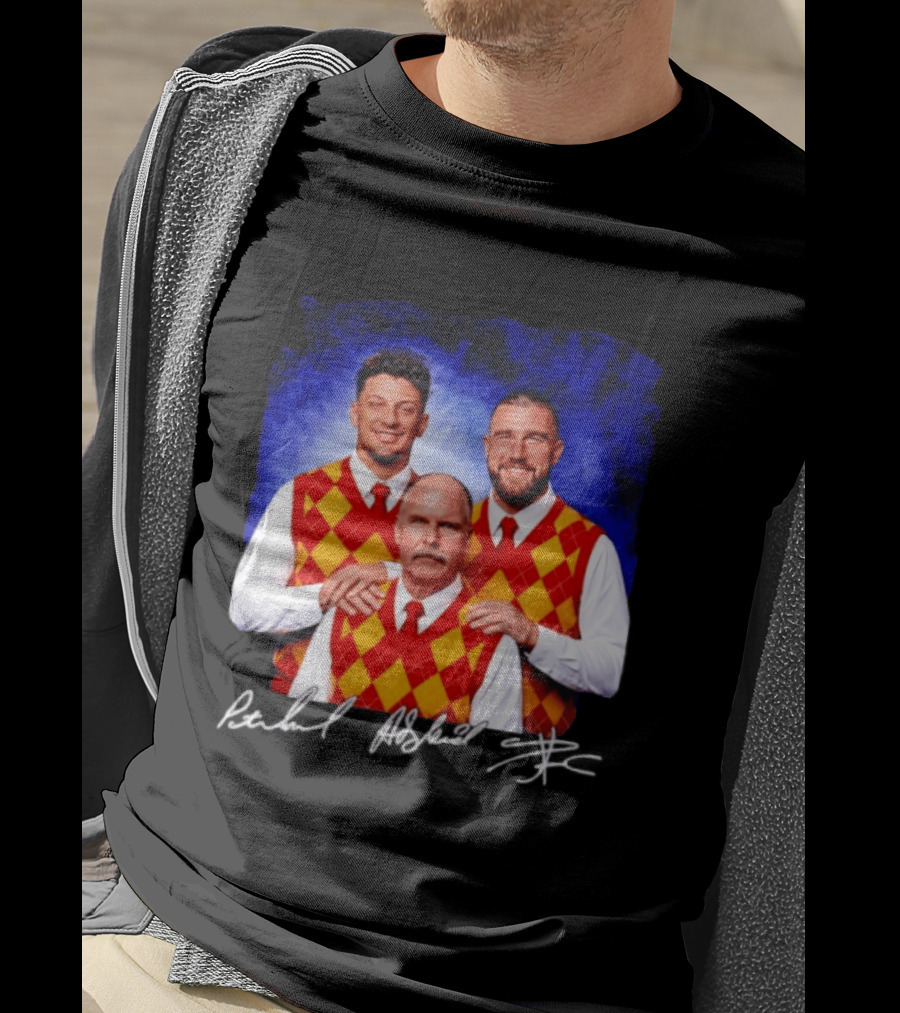 Patrick Mahomes Andy Reid Travis Kelce Kansas City Chiefs Step Brothers T-Shirt