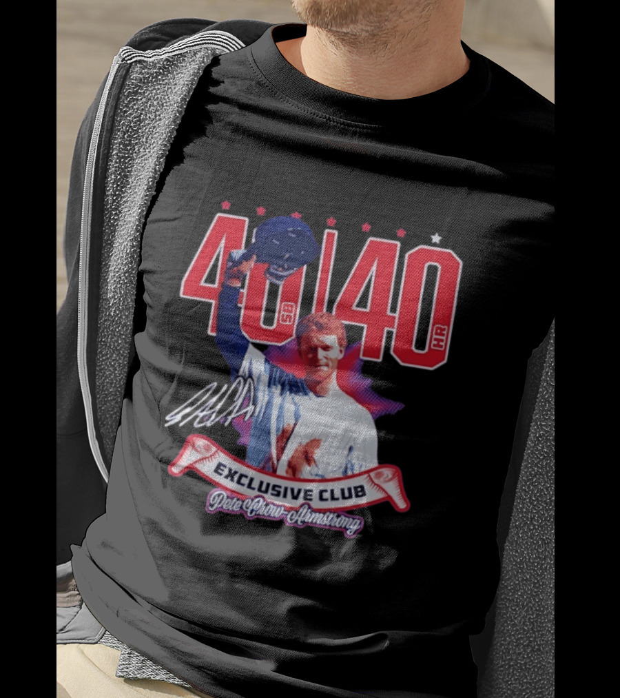 40 40 Club Curtain Call Pete Crow Armstrong Exclusive Chicago Cubs T-Shirt