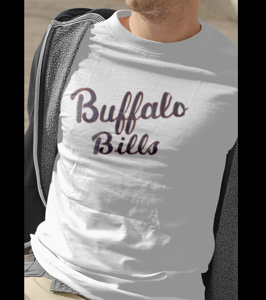 Buffalo Bills Script Text NFL Team Merchandise T-Shirt