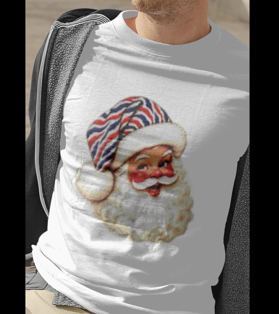 Buffalo Santa Christmas Holiday Vintage Cheerful Festive T-Shirt