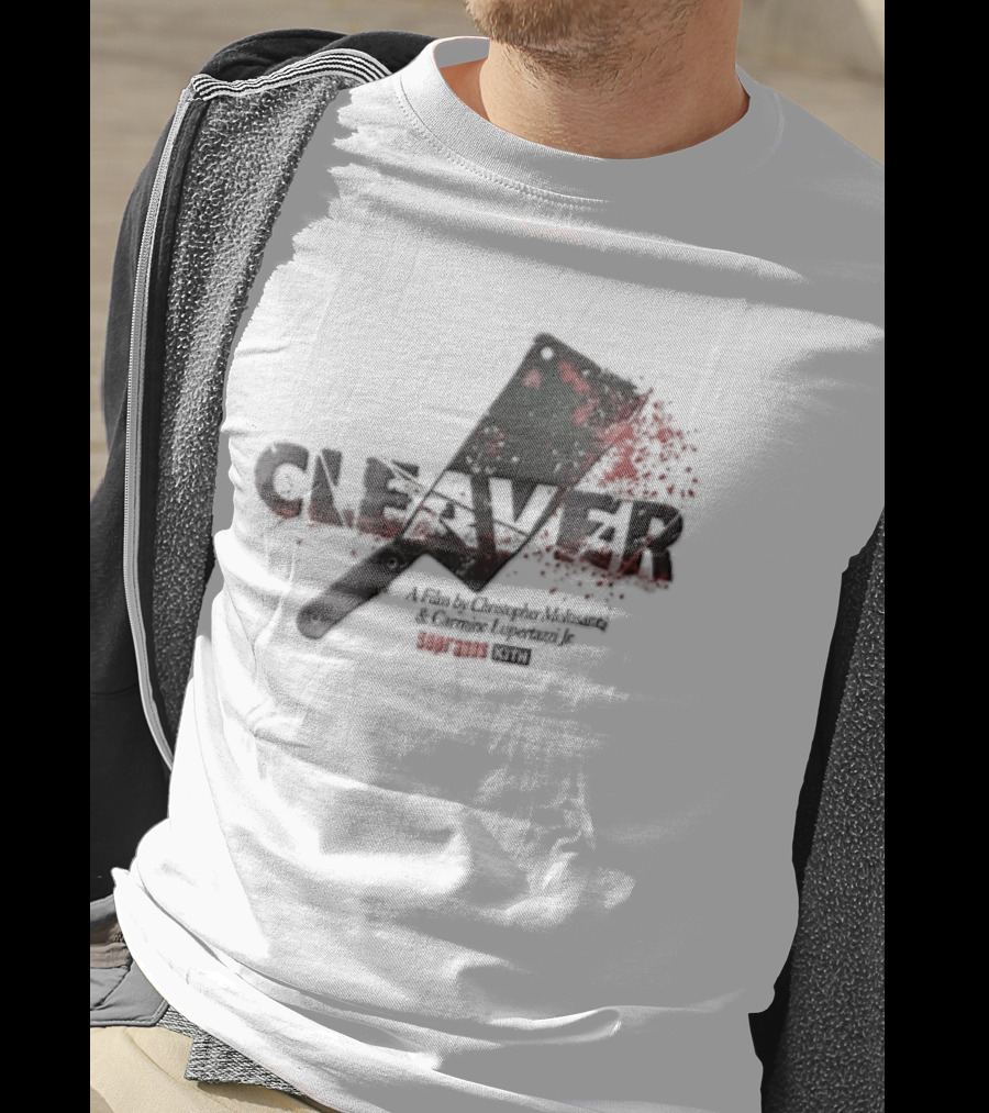 Cleaver A Film By Christopher Moltisanti And Carmine Lupertazzi Jr Sopranos Kith Blood Splatter Cleaver T-Shirt
