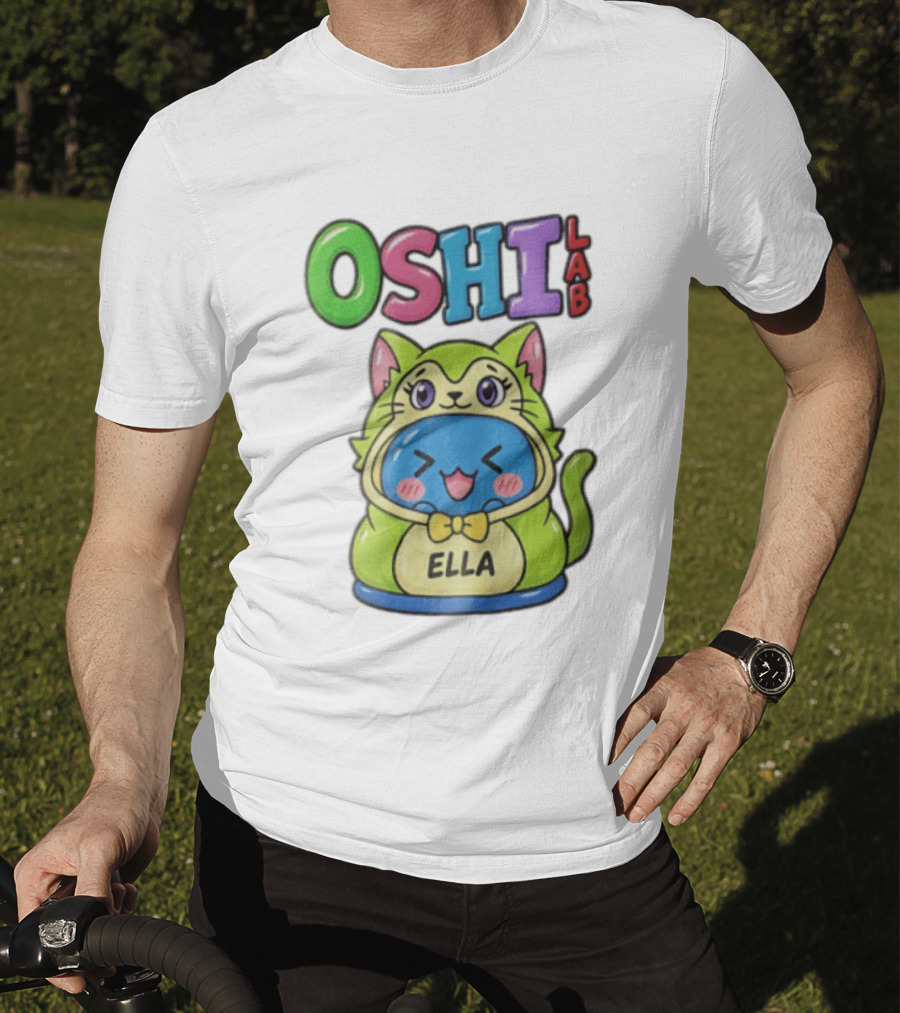 Oshi Lab Cute Cat Ella Kawaii T-Shirt