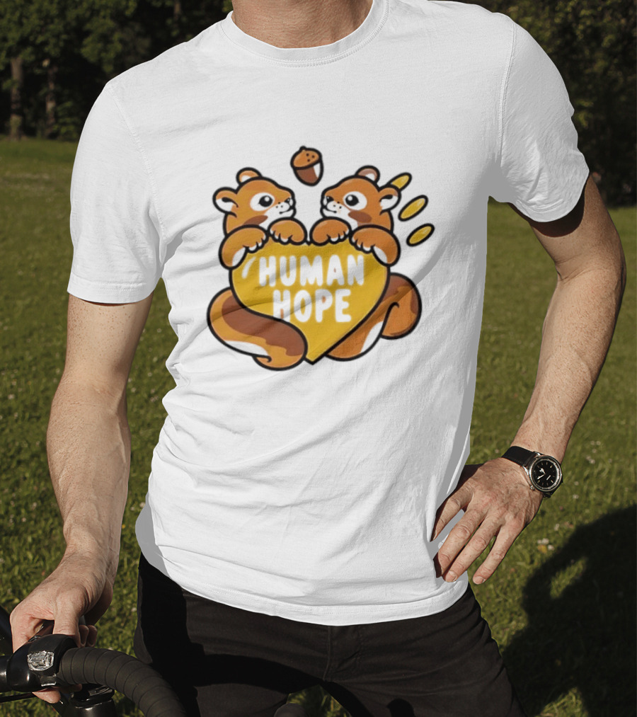 Human Hope J HOPE X Human Made Season 2 Squirrels Heart Acorn T-Shirt