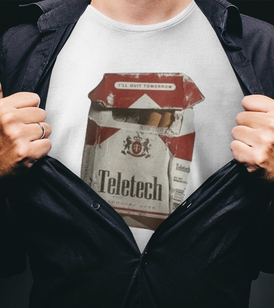 Teletech I'll Quit Tomorrow Hardcore 2026 Reds T-Shirt