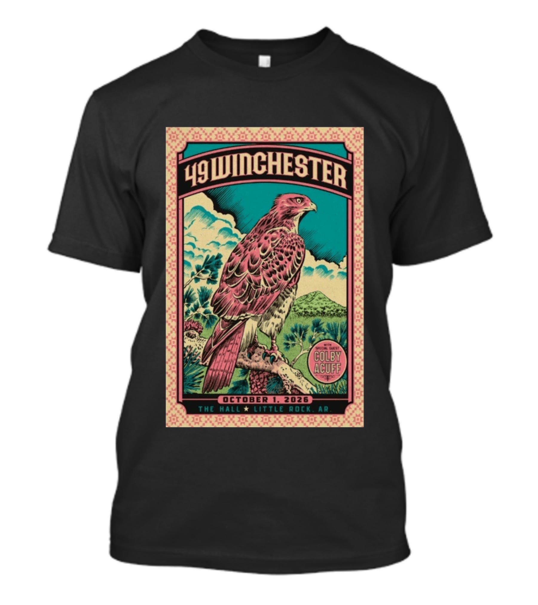 49 Winchester Little Rock October 1 2026 Special Guest Colby Acuff T-Shirt