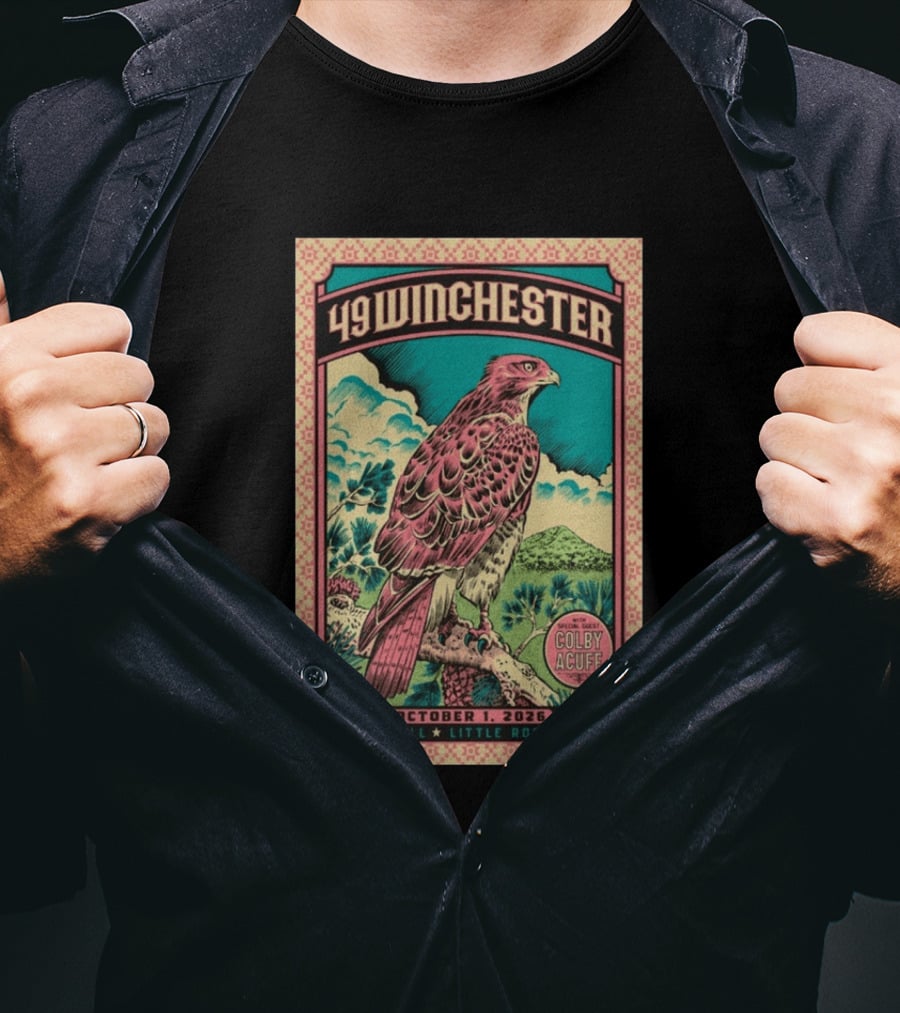 49 Winchester Little Rock October 1 2026 Special Guest Colby Acuff T-Shirt