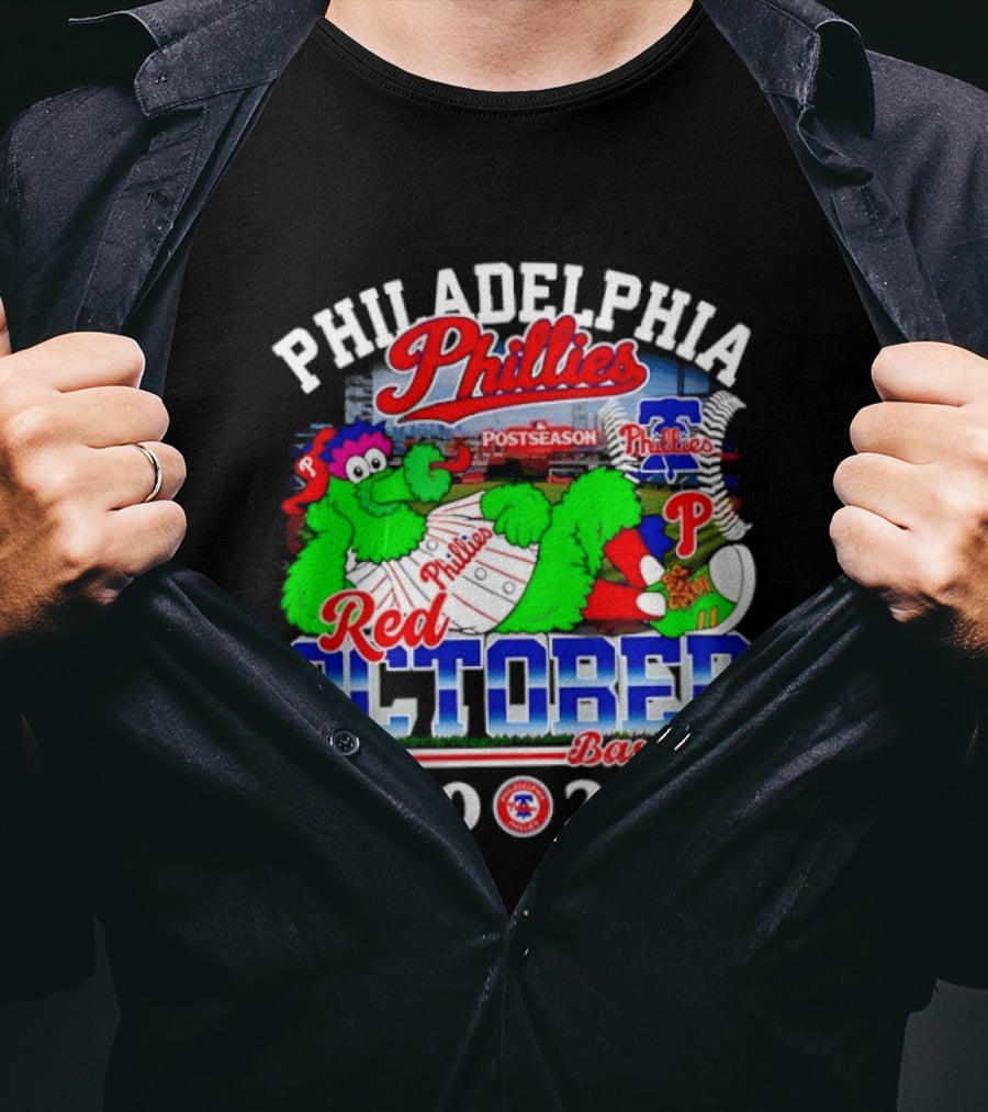 Philadelphia Phillies 2026 Red October Postseason Baseball T-Shirt