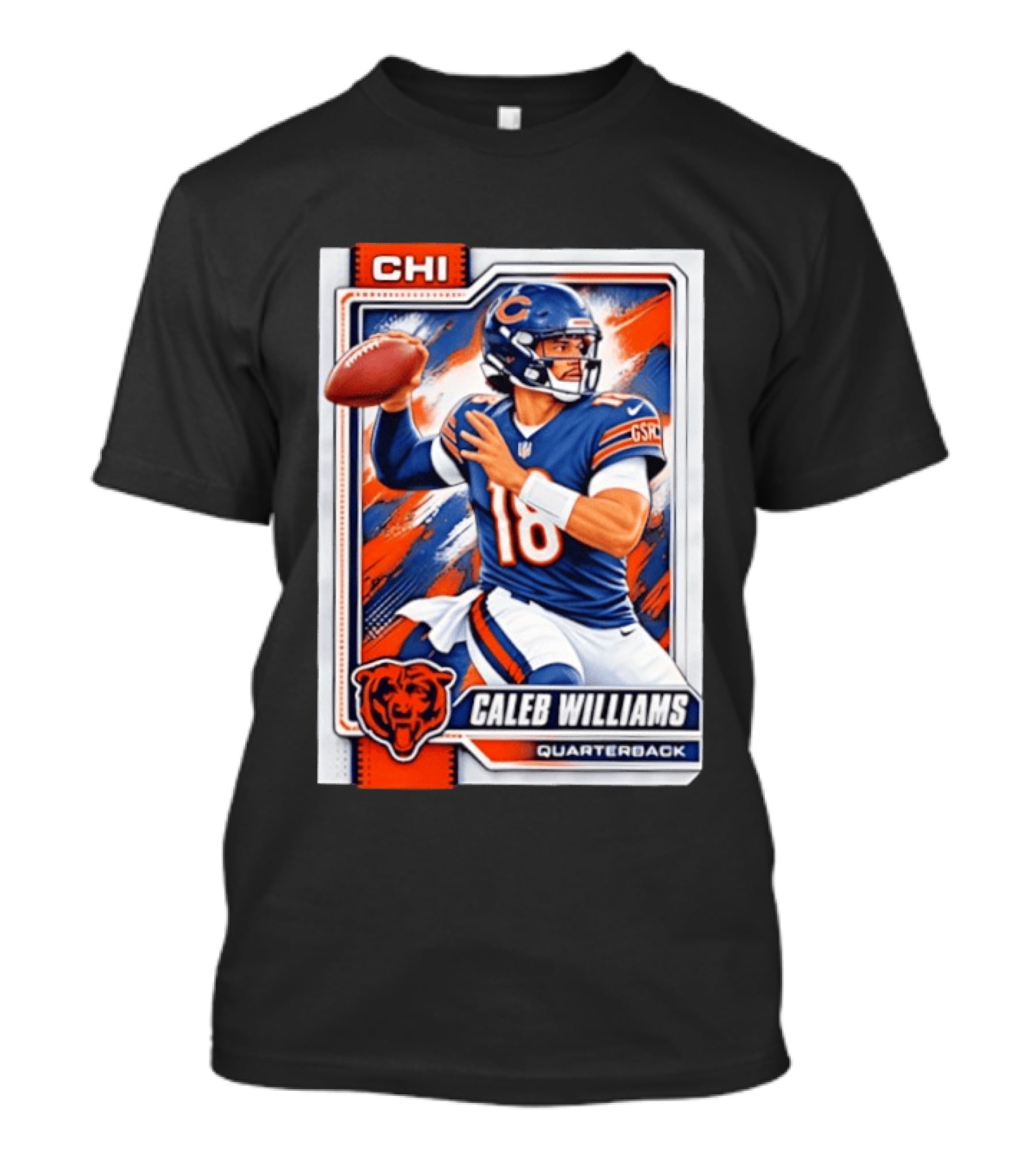 Caleb Williams Chicago Bears Quarterback CHI Football Fan T-Shirt