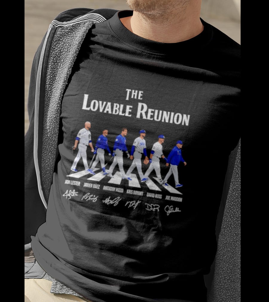 Chicago Cubs The Lovable Reunion Abbey Road Baseball Legends T-Shirt