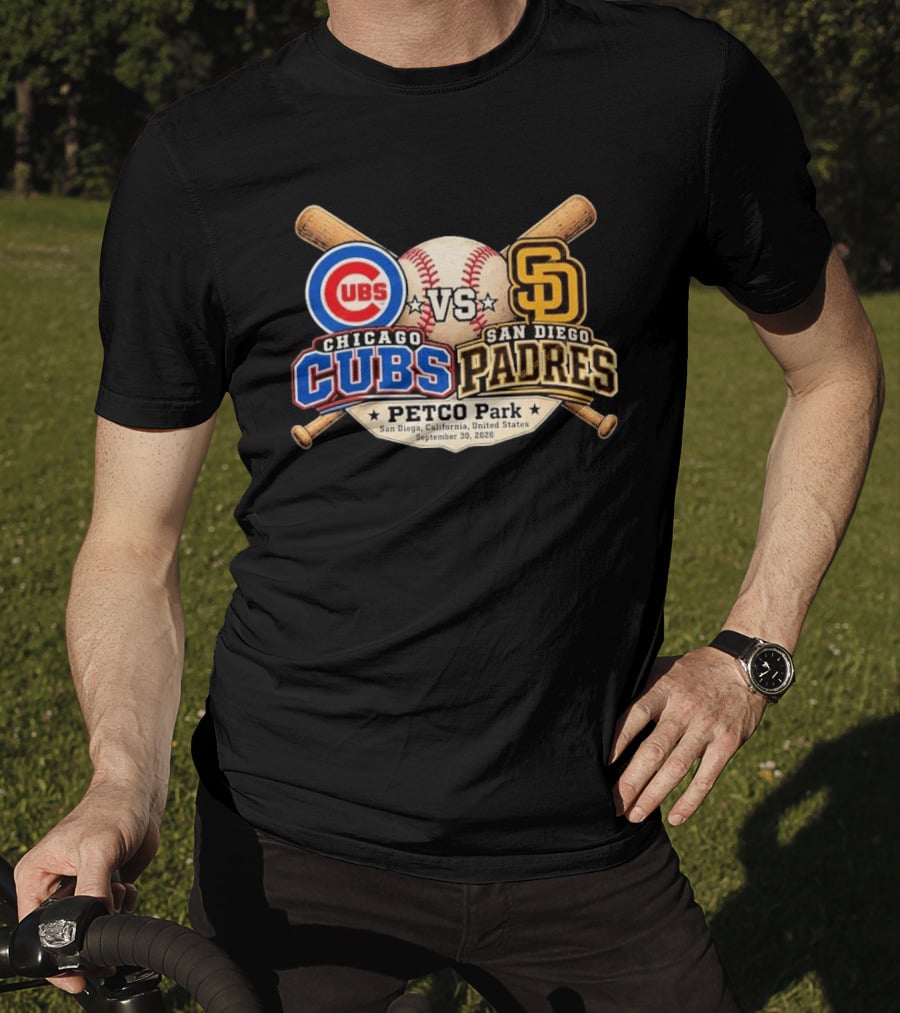 Chicago Cubs Vs San Diego Padres MLB NL Wild Card Series Game 2 PETCO Park San Diego September 30 2026 T-Shirt
