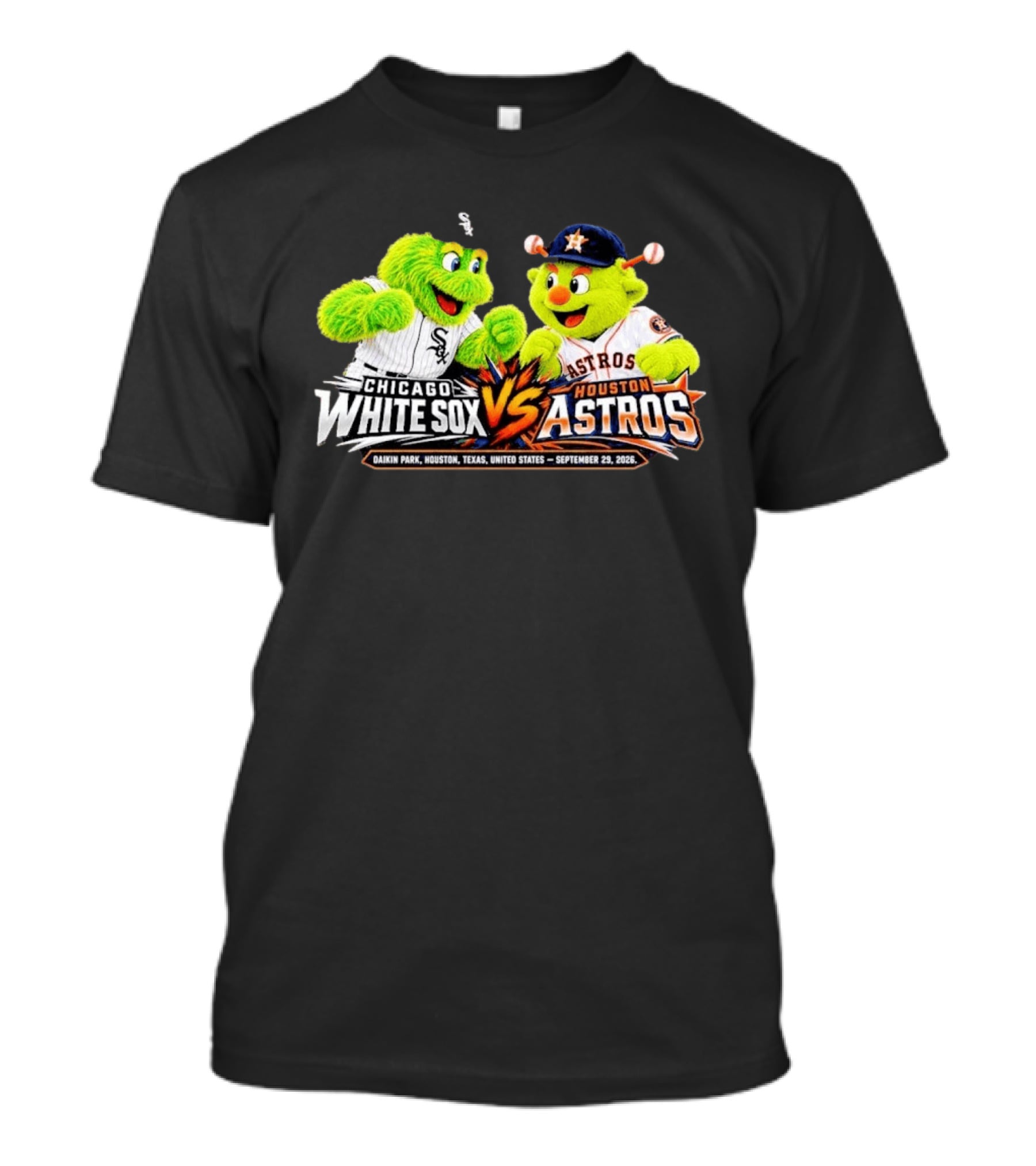 Chicago White Sox Vs Houston Astros MLB AL Wild Card Series Game 1 Daikin Park Houston Texas September 29 2026 T-Shirt