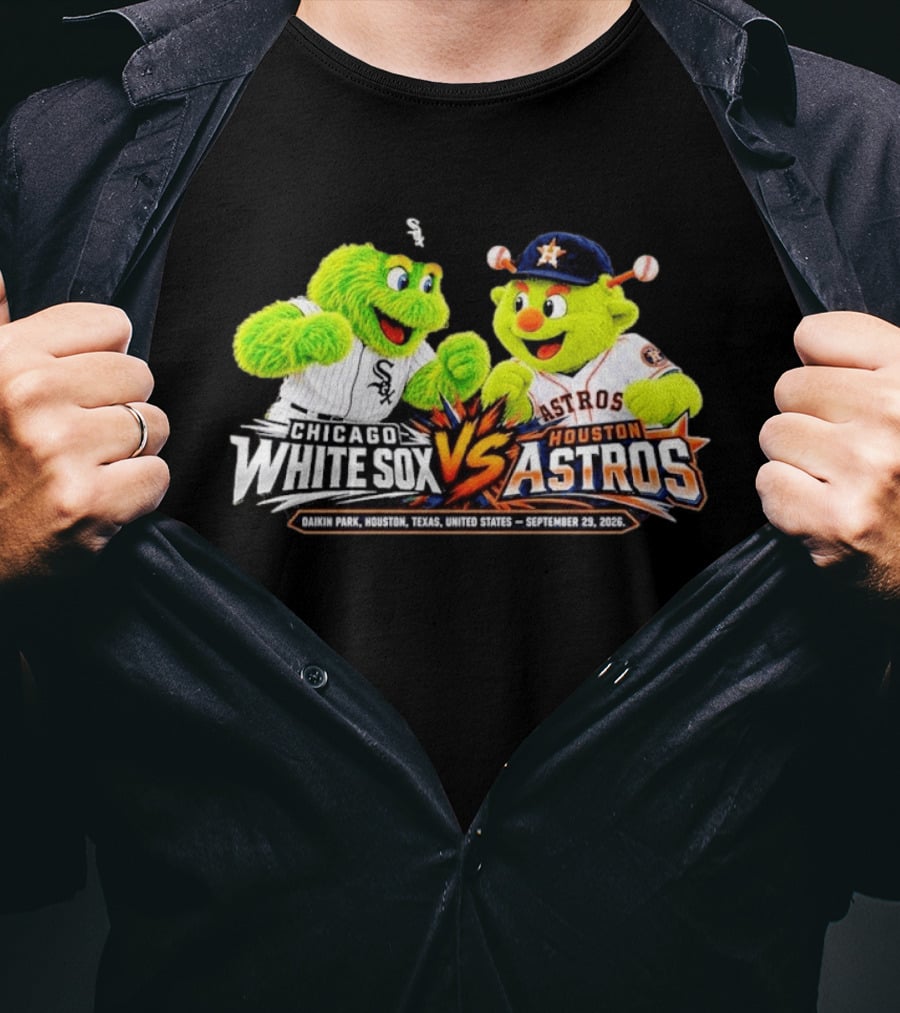 Chicago White Sox Vs Houston Astros MLB AL Wild Card Series Game 1 Daikin Park Houston Texas September 29 2026 T-Shirt